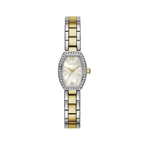 Caravelle Womens Two-Tone Stainless Steel Bracelet Watch 18x24mm