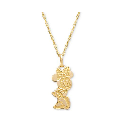 Disney Childrens Minnie Mouse Character 15 Pendant Necklace in 14k Gold