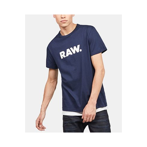 G-Star Raw Mens Holorn RAW Graphic Logo Crewneck T-Shirt