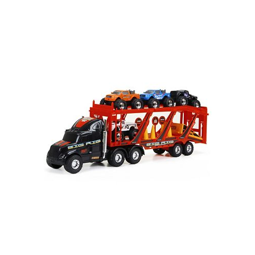 New Bright 22 Big Foot Car Carrier with 4 Trucks and Accessories