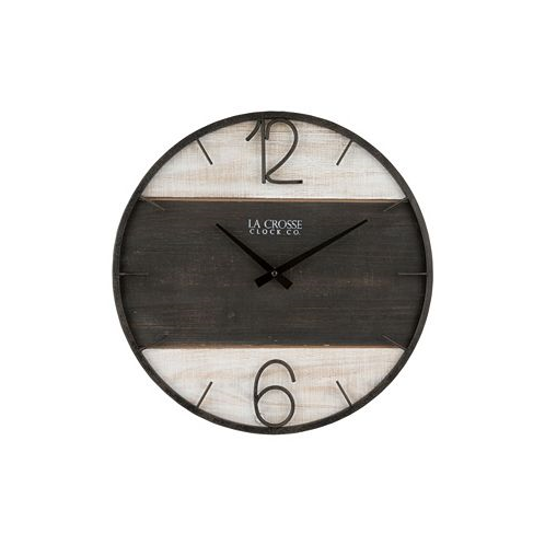 La Crosse Technology La Crosse Clock 16 Ironwood Wall Clock