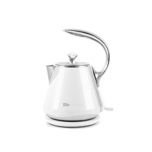 Elite Platinum 1.2L Cool-Touch Stainless Steel Electric Kettle White