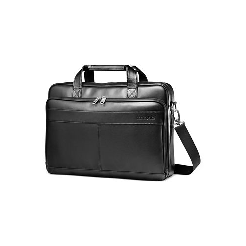 Samsonite Leather Slim Portfolio Laptop Briefcase