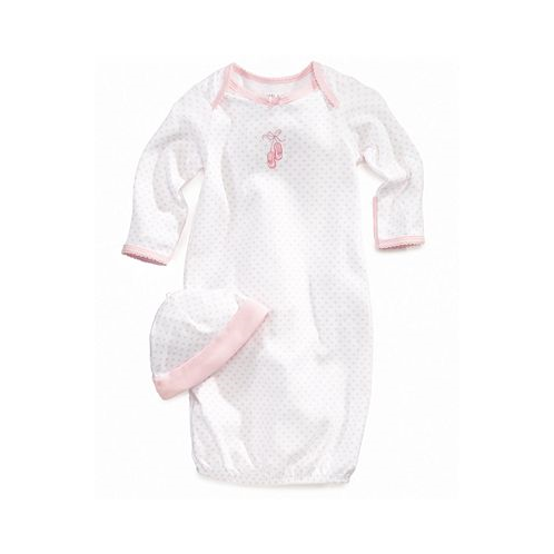 Little Me Baby Girls Ballet Hearts Gown and Beanie Set