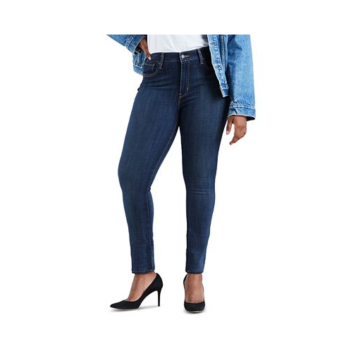 Levis Womens 721 High-Rise Skinny Jeans in Long Length