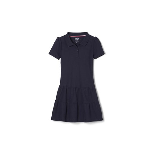 French Toast Little Girls Short Sleeve Ruffle Pique Polo Dress
