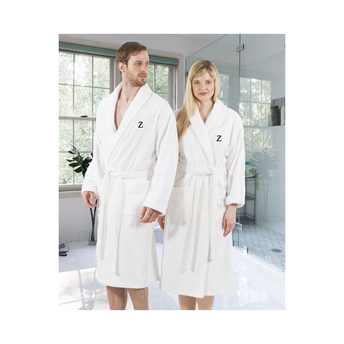 Linum Home 100% Turkish Cotton Personalized Terry Bath Robe - White