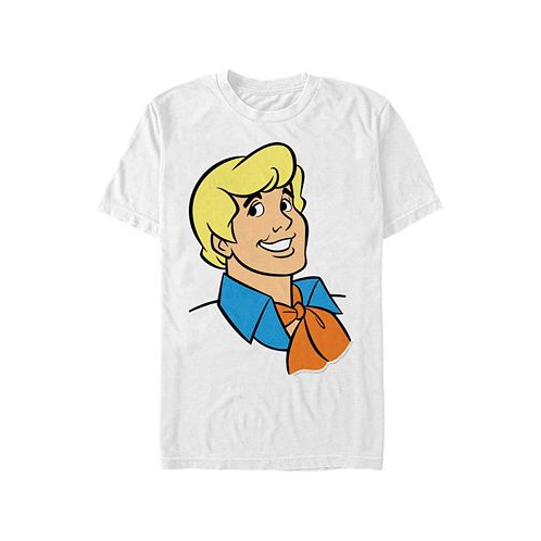 Fifth Sun Scooby-Doo Mens Fred Big Face Costume Short Sleeve T-Shirt