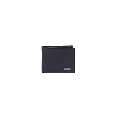 CHAMPS Mens Leather RFID Center-Wing Wallet in Gift Box