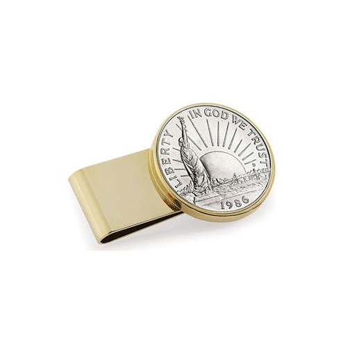American Coin Treasures Mens Statue of Liberty Commemorative Half Dollar Stainless Steel Coin Money Clip