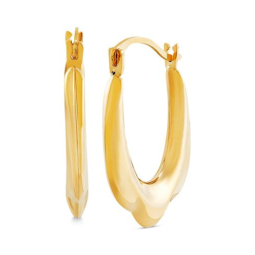 Macys Tulip Hoop Earrings in 14k Gold