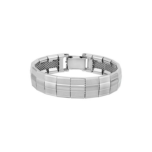 2028 Silver-Tone Wide Link Bracelet
