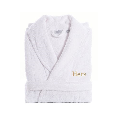 Linum Home Turkish Cotton Embroidered His Terry Bathrobe