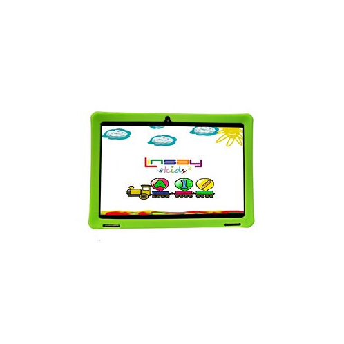 LINSAY New 10.1 Funny Kids Wi-Fi Tablet Octa Core 128GB with Green Kids Defender Case Newest Android 13 Google Certified