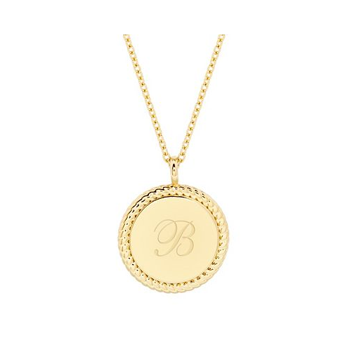 Brook & york 14K Gold Plated Charlie Initial Pendant