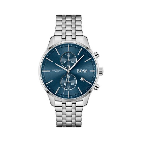 Hugo Boss Mens Chronograph Associate Stainless Steel Bracelet Watch 42mm