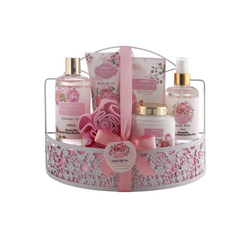 Lovery Wild Rose and Raspberry Body Care 7 Piece Gift Set