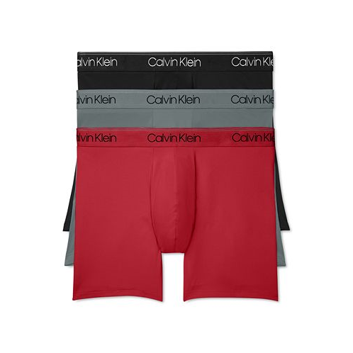 Calvin Klein Mens 3-Pack Microfiber Stretch Boxer Briefs Underwear