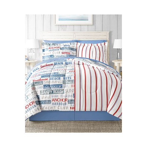 Fairfield Square Collection Sunset Beach Reversible 8 Pc. Comforter Sets