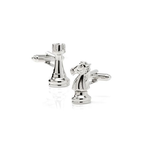 Ox & Bull Trading Co. Mens Knight and Rook Chess Piece Cufflinks