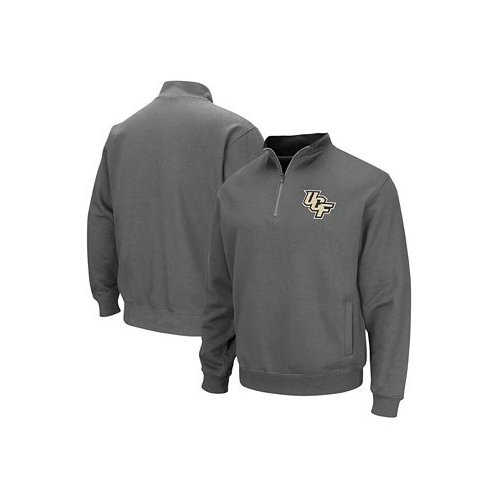Colosseum Mens Charcoal UCF Knights Tortugas Logo Quarter-Zip Pullover Jacket