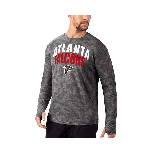 MSX by Michael Strahan Mens Black Atlanta Falcons Camo Long Sleeve T-shirt