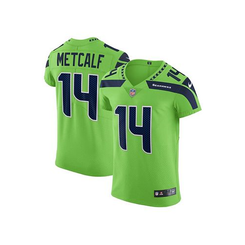 Nike Mens DK Metcalf Neon Green Seattle Seahawks Alternate Vapor Elite Player Jersey