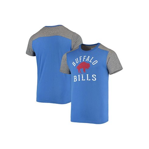 Majestic Mens Royal Heathered Gray Buffalo Bills Gridiron Classics Field Goal Slub T-shirt