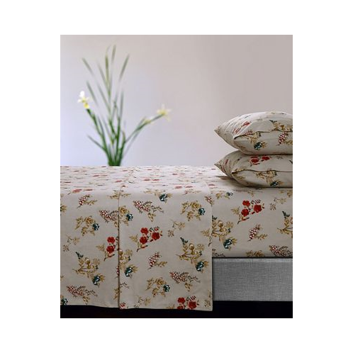 Tribeca Living Leilani Floral 170-GSM Flannel Extra Deep Pocket 3 Piece Sheet Set Twin