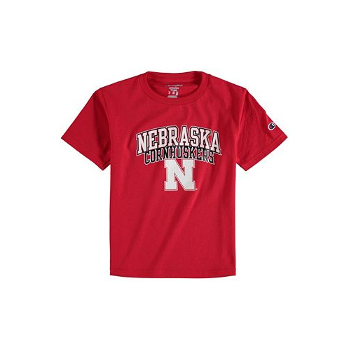 Champion Big Boys Scarlet Nebraska Huskers Jersey T-shirt