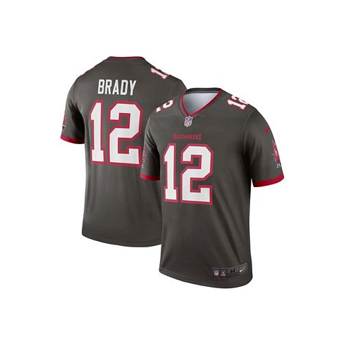 Nike Mens Tom Brady Pewter Tampa Bay Buccaneers Alternate Legend Jersey
