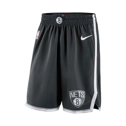 Nike Mens Black 2019/20 Brooklyn Nets Icon Edition Swingman Shorts
