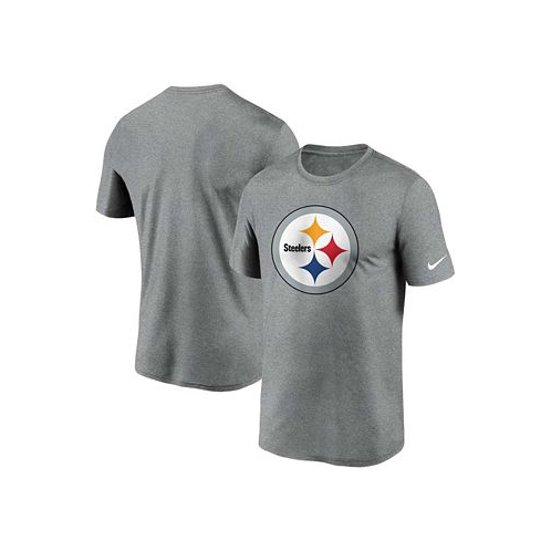Nike Mens Heather Charcoal Pittsburgh Steelers Logo Essential Legend Performance T-shirt