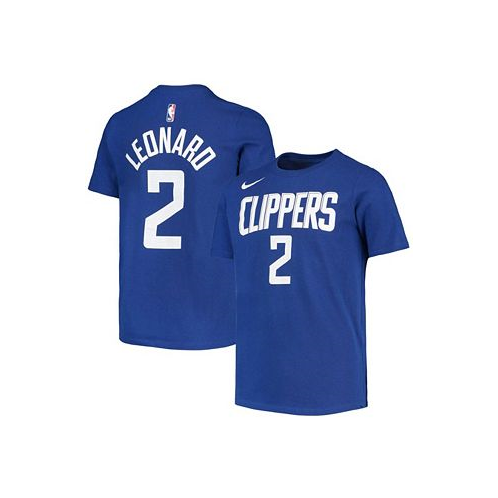 Nike Big Boys Kawhi Leonard Royal LA Clippers Logo Name and Number Performance T-shirt