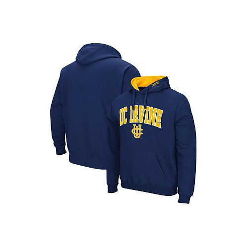 Colosseum Mens Navy UC Irvine Anteaters Arch and Logo Pullover Hoodie