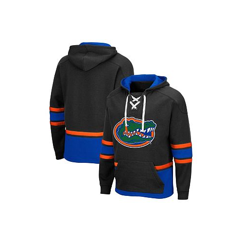 Colosseum Mens Black Florida Gators Lace Up 3.0 Pullover Hoodie