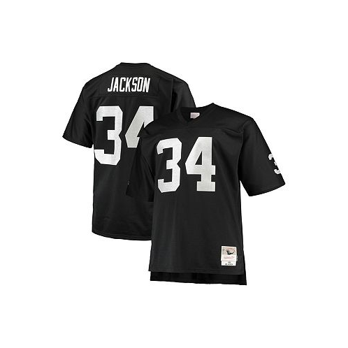 Mitchell & Ness Mens Bo Jackson Black Las Vegas Raiders Big and Tall 1988 Retired Player Replica Jersey