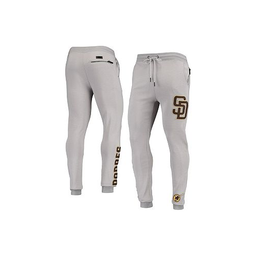 Pro Standard Mens Gray San Diego Padres Logo Jogger Pants