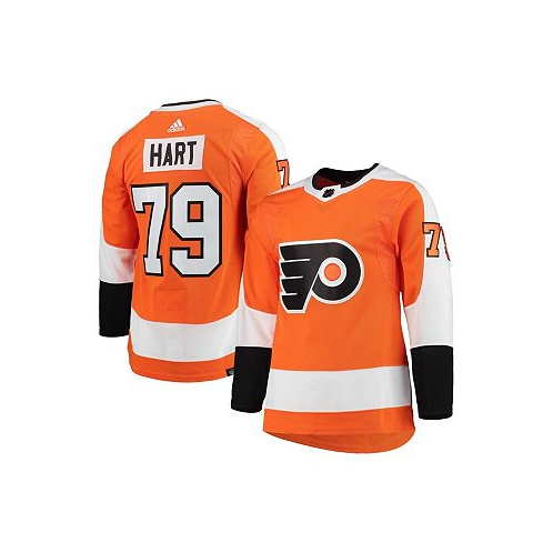 Adidas Mens Carter Hart Orange Philadelphia Flyers Home Authentic Pro Player Jersey