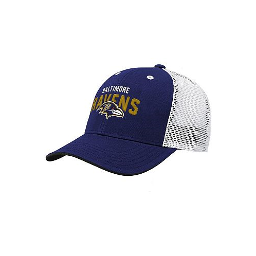 Outerstuff Big Boys Purple Baltimore Ravens Core Lockup Snapback Hat