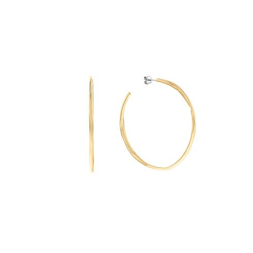 Calvin Klein Womens Gold-Tone Hoop Earrings