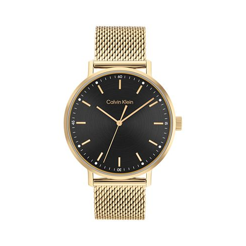 Calvin Klein Gold-Tone Mesh Bracelet Watch 42mm