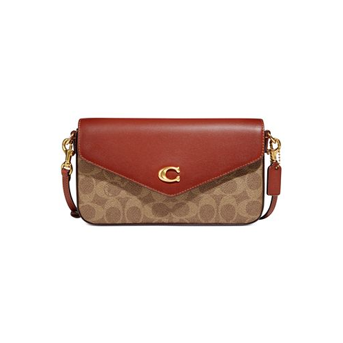 COACH Signature Coated Canvas Wyn Crossbody with Removable Card Case