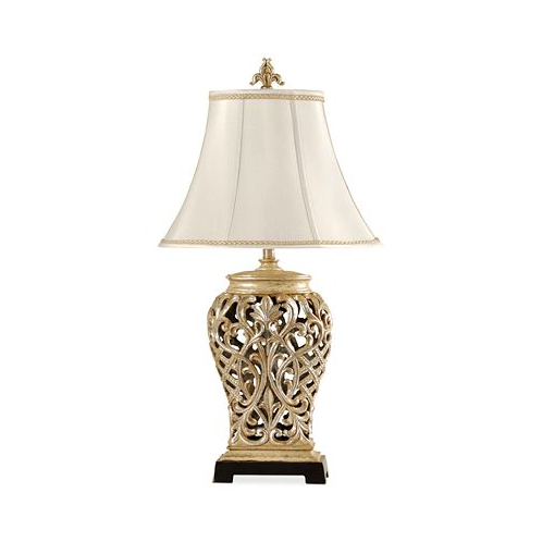StyleCraft Home Collection StyleCraft Open-Lace Scroll Table Lamp