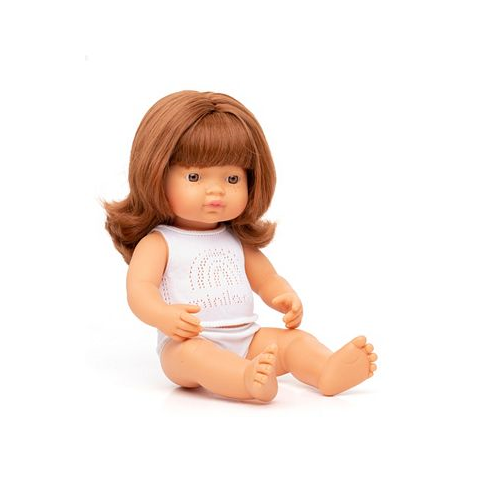 MINILAND 15 Baby Doll Caucasian Redhead Girl Set 3 Piece