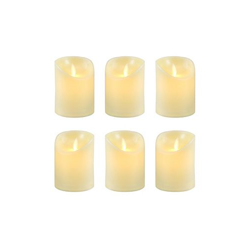 JH Specialties Inc/Lumabase Battery Operated LED Votive with Moving Flame Set of 6