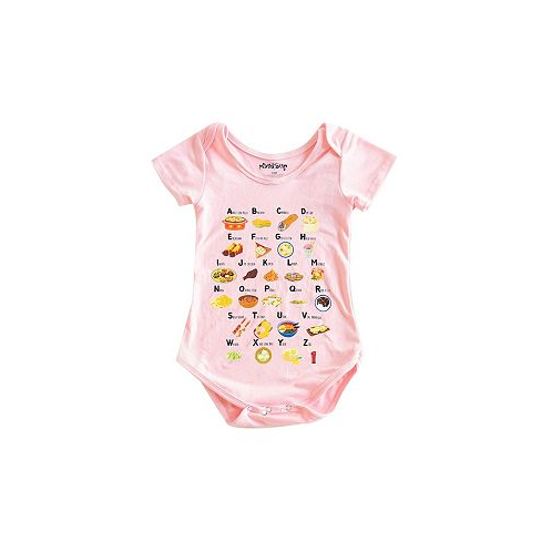 Mixed Up Clothing Baby Boys or Baby Girls Foods Graphic Short Sleeved Bodysuit