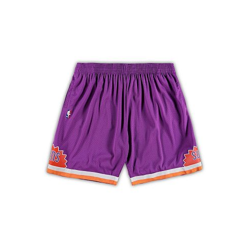 Mitchell & Ness Mens Purple Phoenix Suns Big and Tall Hardwood Classics Team Swingman Shorts
