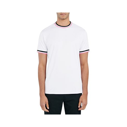 Society of Threads Mens Slim-Fit Tipped Performance T-Shirt