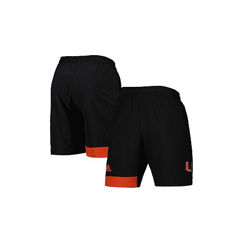 Adidas Mens Black Miami Hurricanes AEROREADY Training Shorts